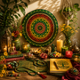 Earth Root Colourful Mandala Wall Art