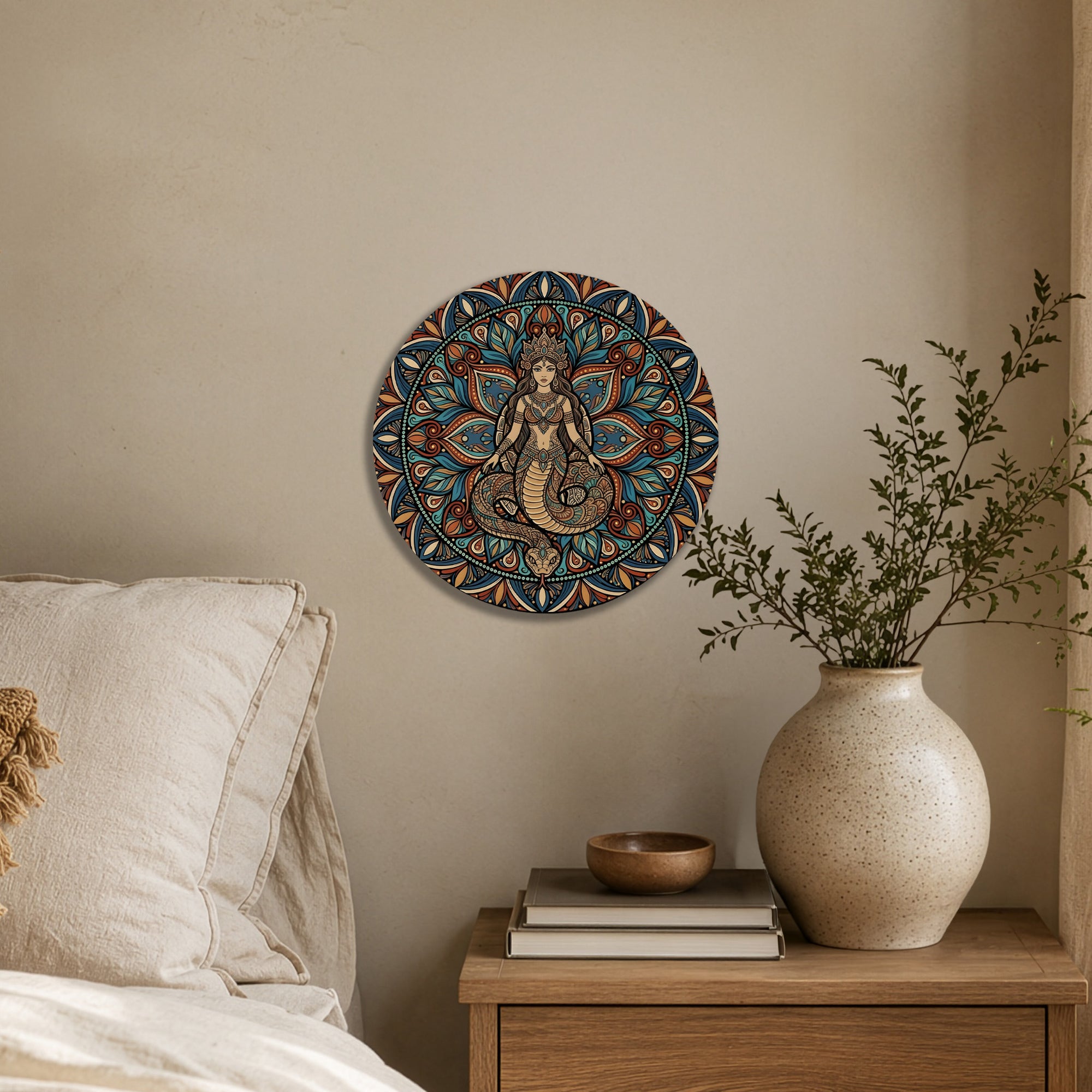 Sand Shahmaran Mandala Wall Art