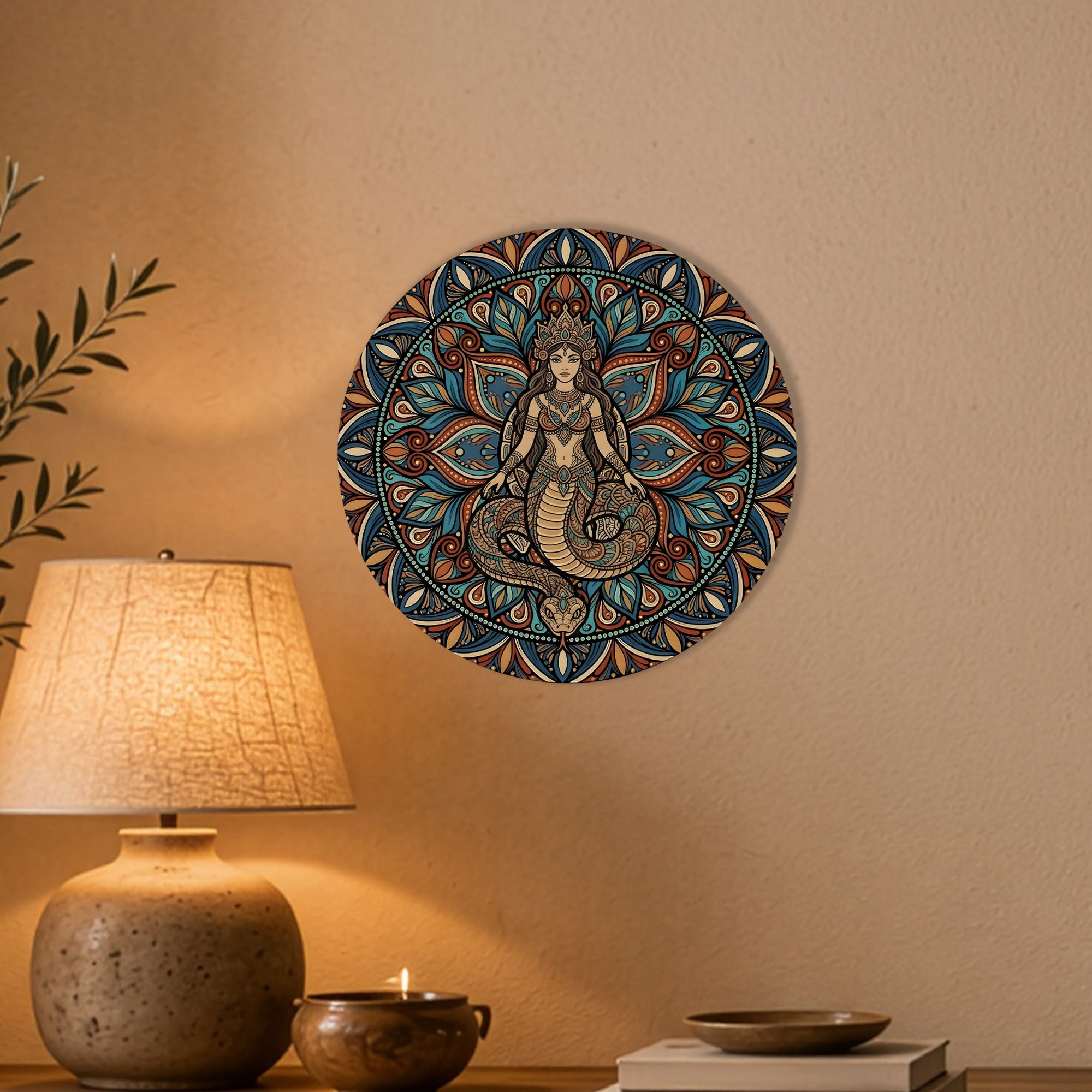 Sand Shahmaran Mandala Wall Art