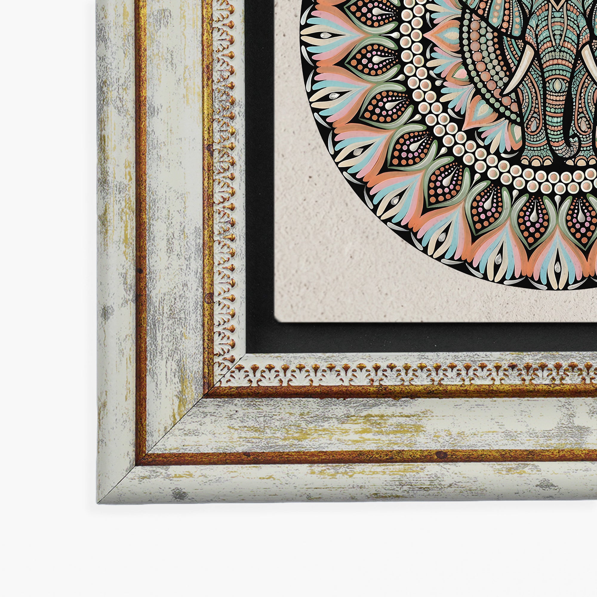 Peacock Elephant Owl Mandala Trio Wall Art