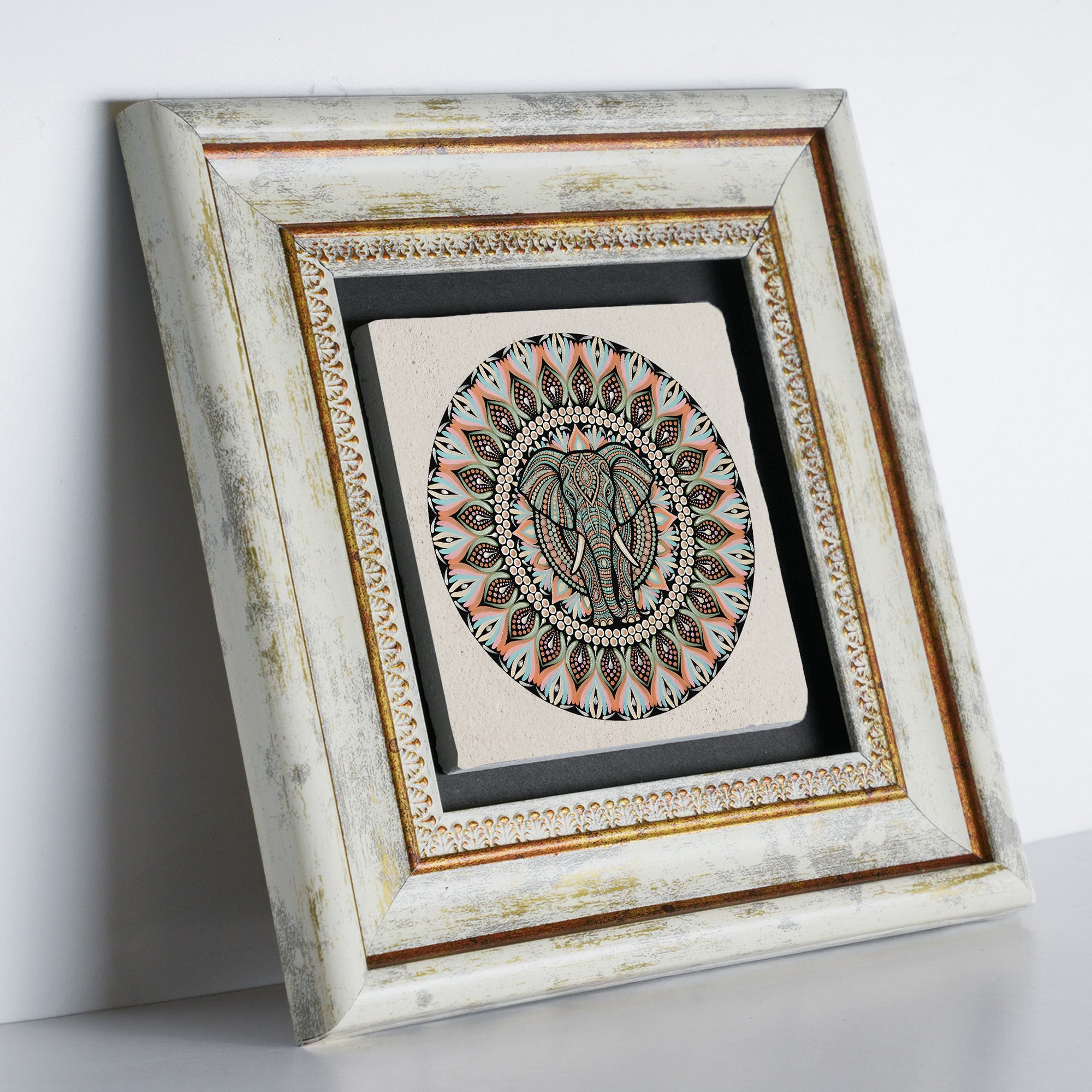 Peacock Elephant Owl Mandala Trio Wall Art