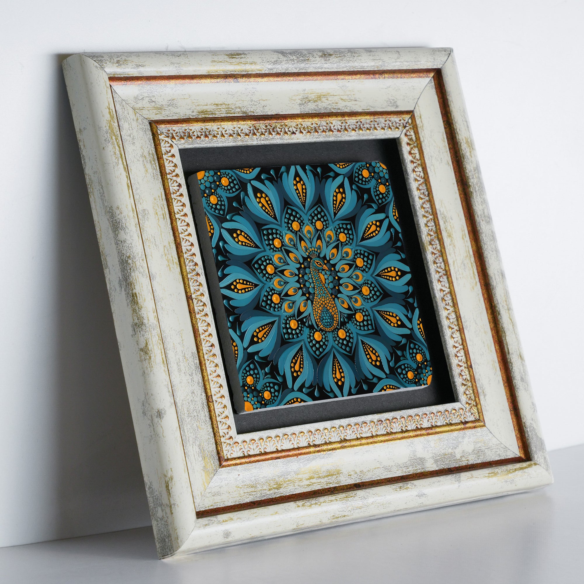 Owl Elephant Peacock Mandala Trio Wall Art