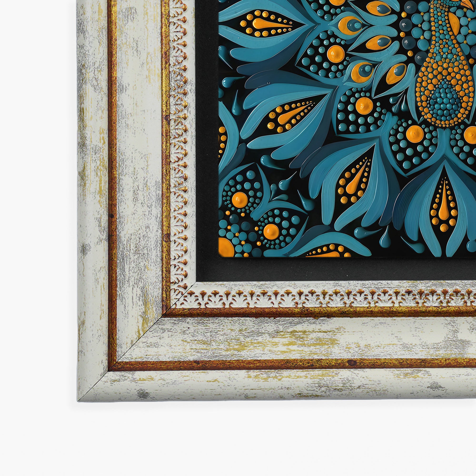 Owl Elephant Peacock Mandala Trio Wall Art