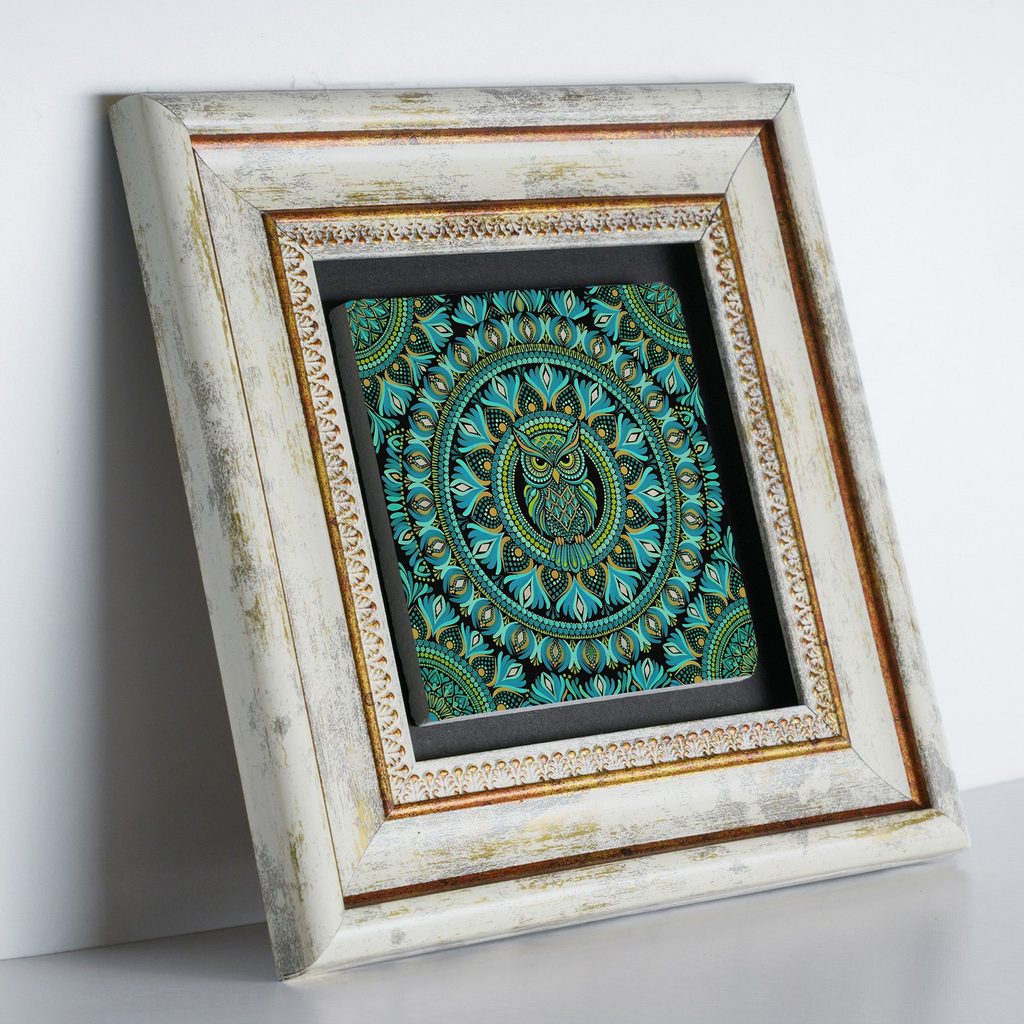 Peacock Turtle Owl Mandala Trio Wall Art