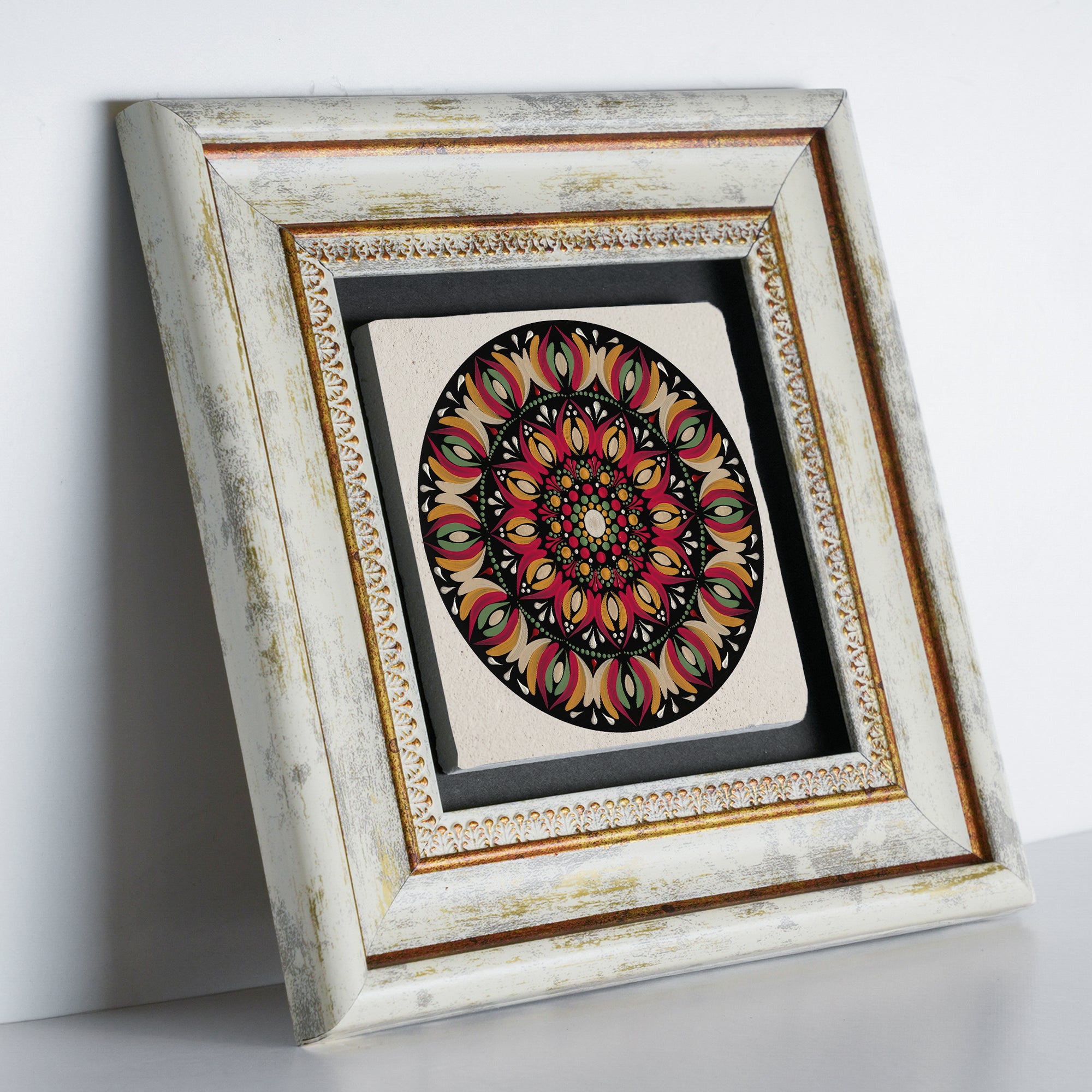 Blue &amp; Burgundy Mandala Trio Wall Art