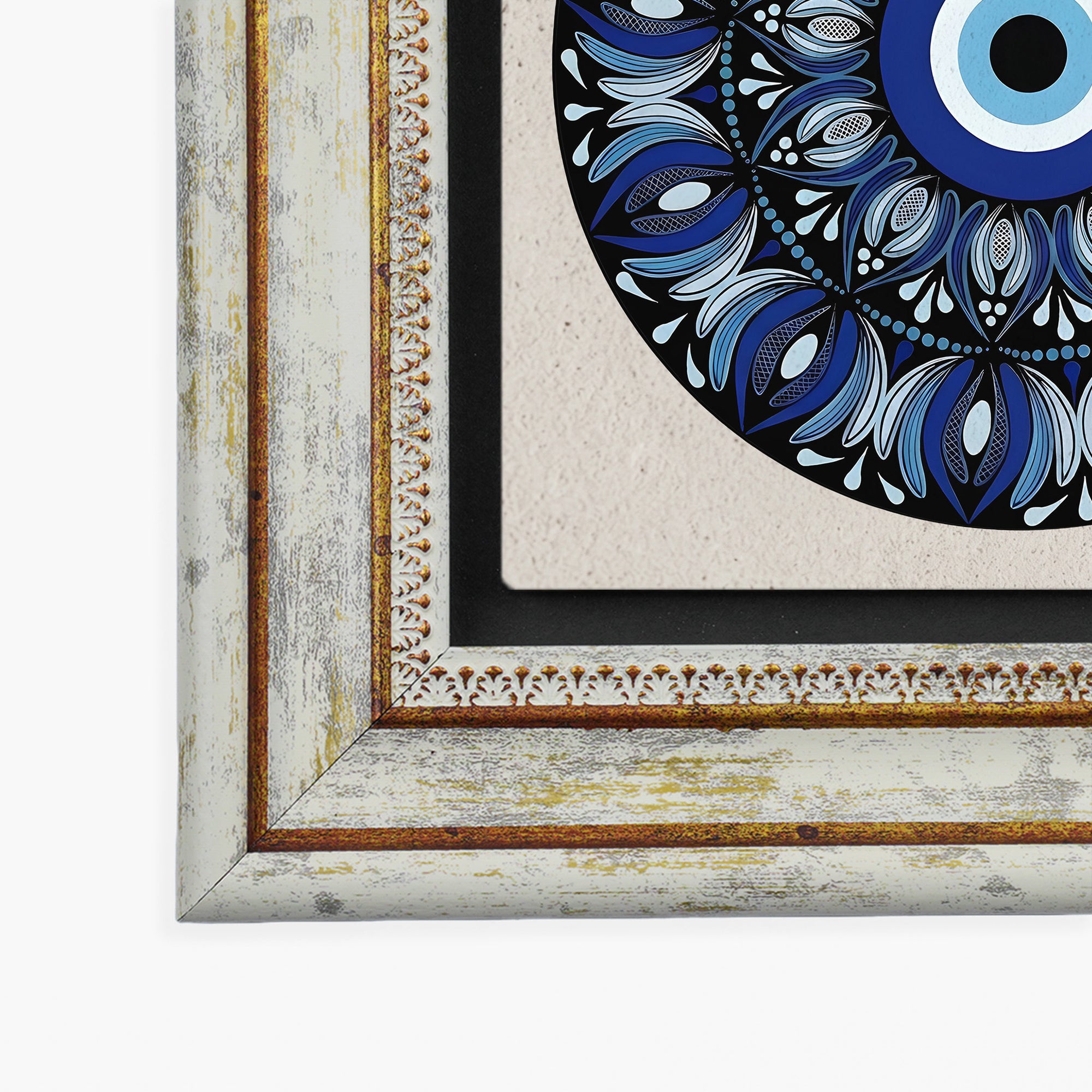 Clover, Elephant &amp; Evil Eye Mandala Trio Wall Art