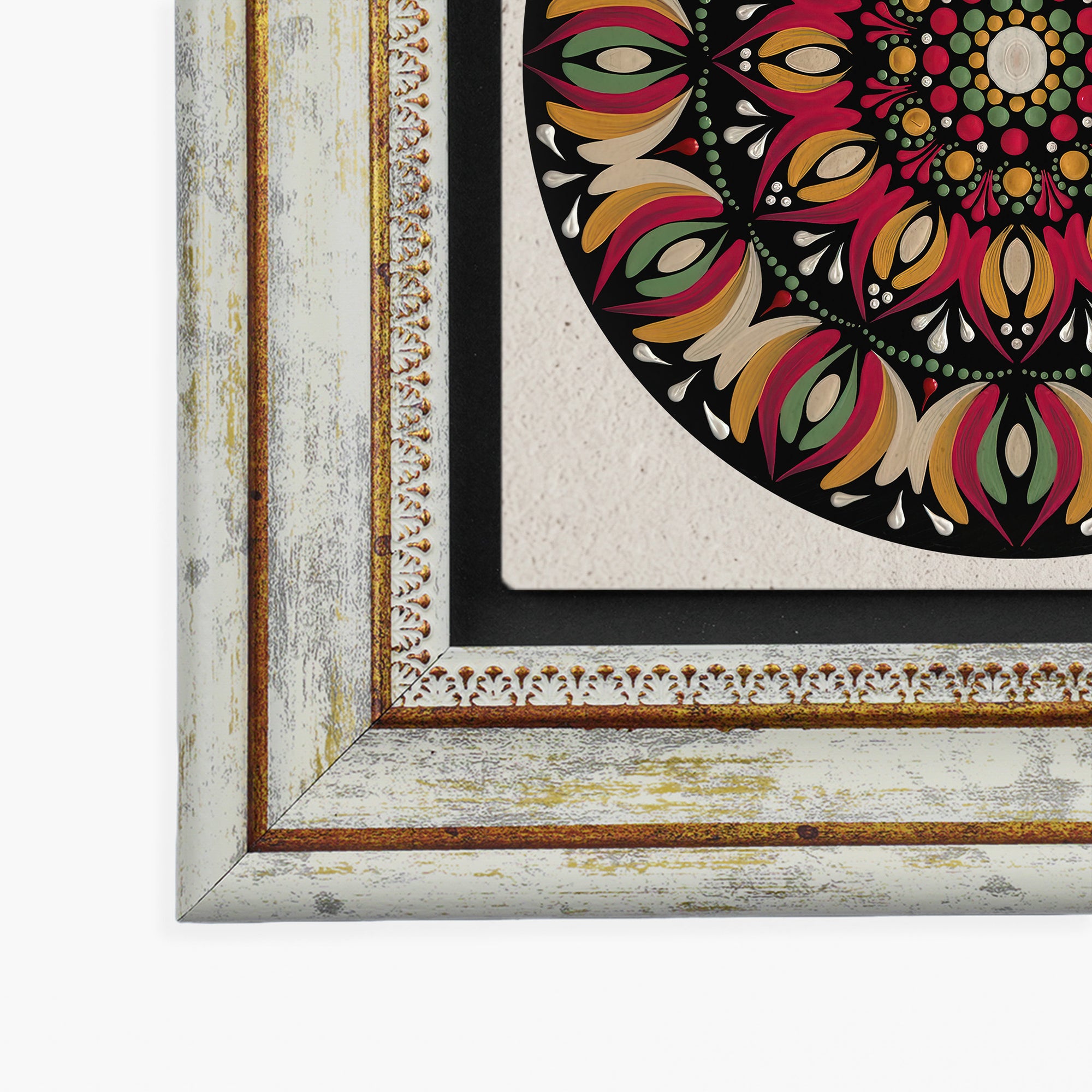 Blue &amp; Burgundy Mandala Trio Wall Art