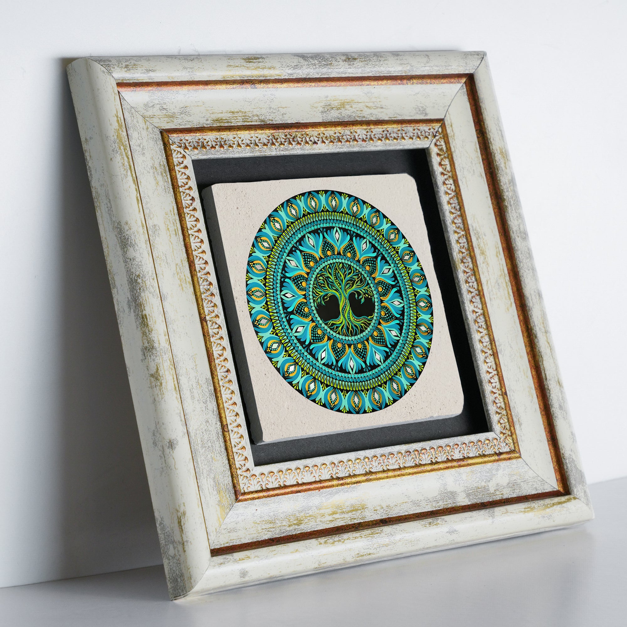Colourful Tree of Life Mandala Trio Wall Art