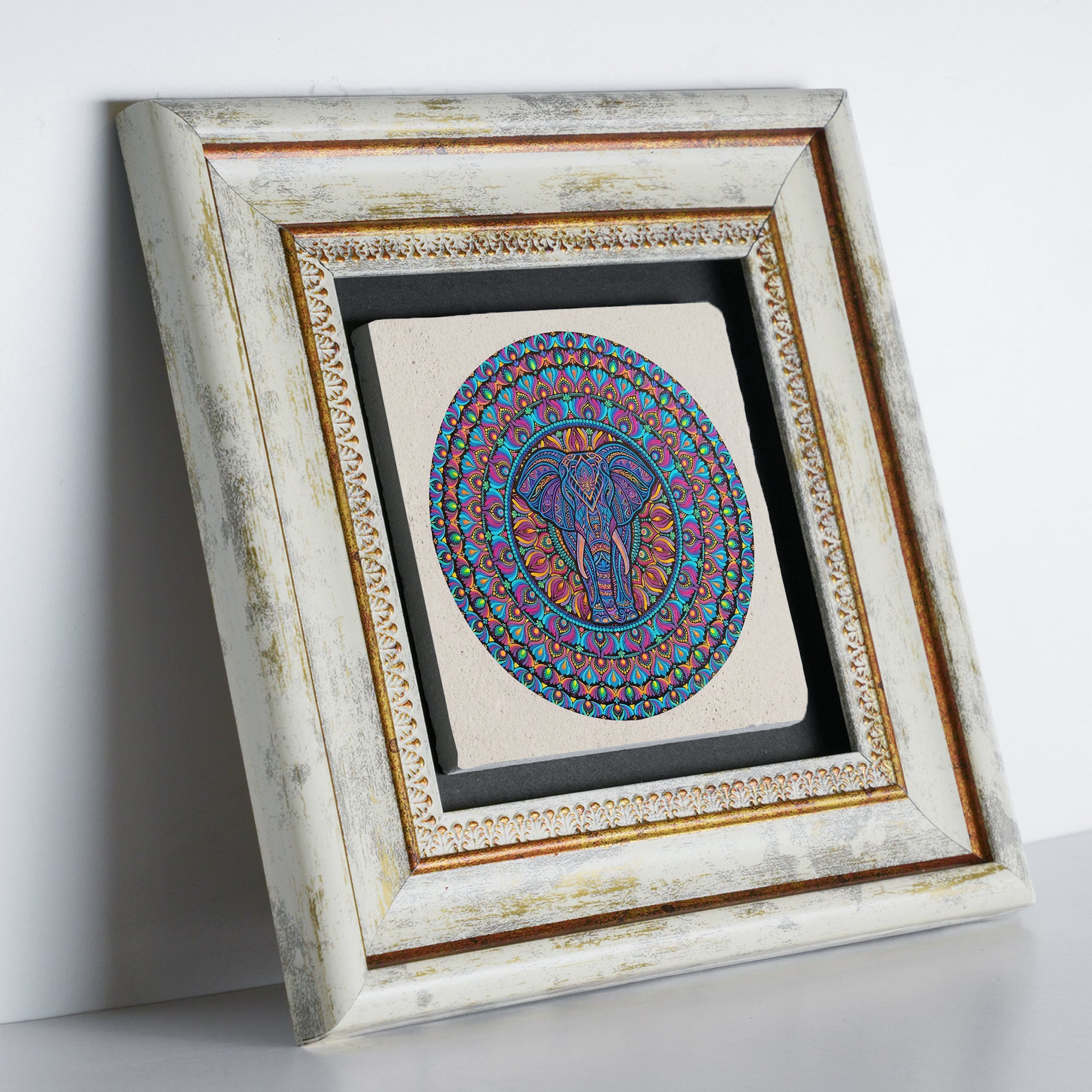 Elephant Owl Tree of Life Mandala Trio Wall Art