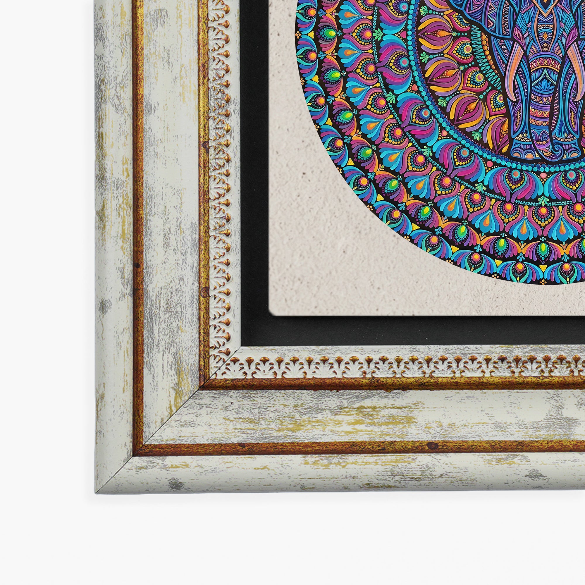 Elephant Owl Tree of Life Mandala Trio Wall Art