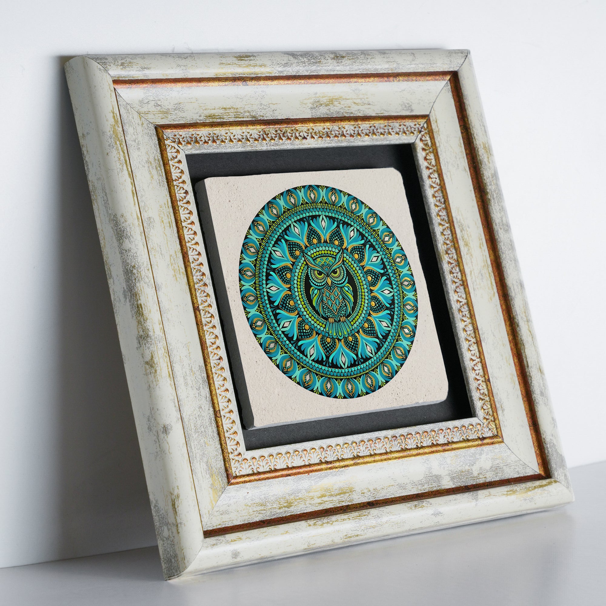 Wisdom Owl Mandala Trio Wall Art