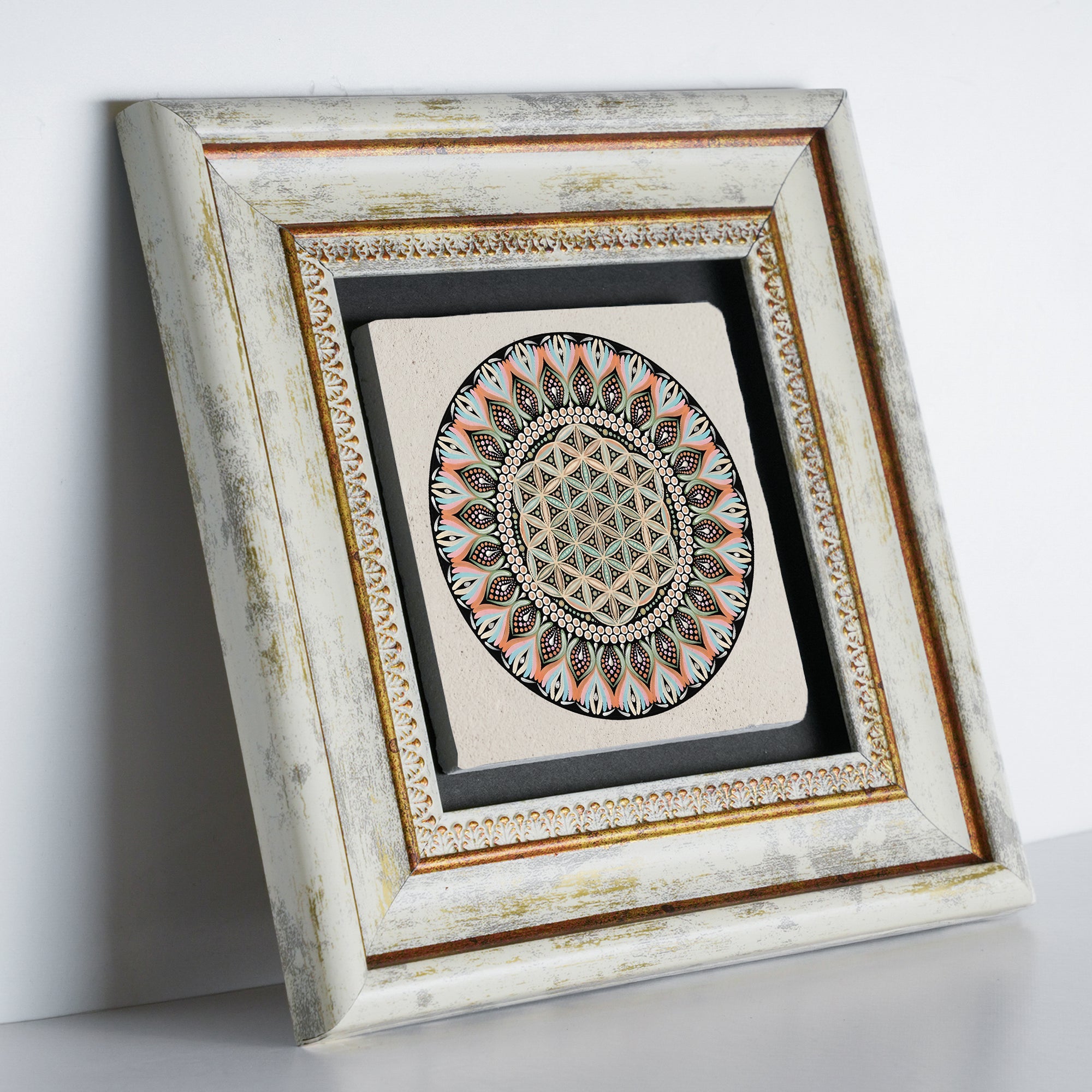 Flower of Life Harmony Mandala Trio Wall Art