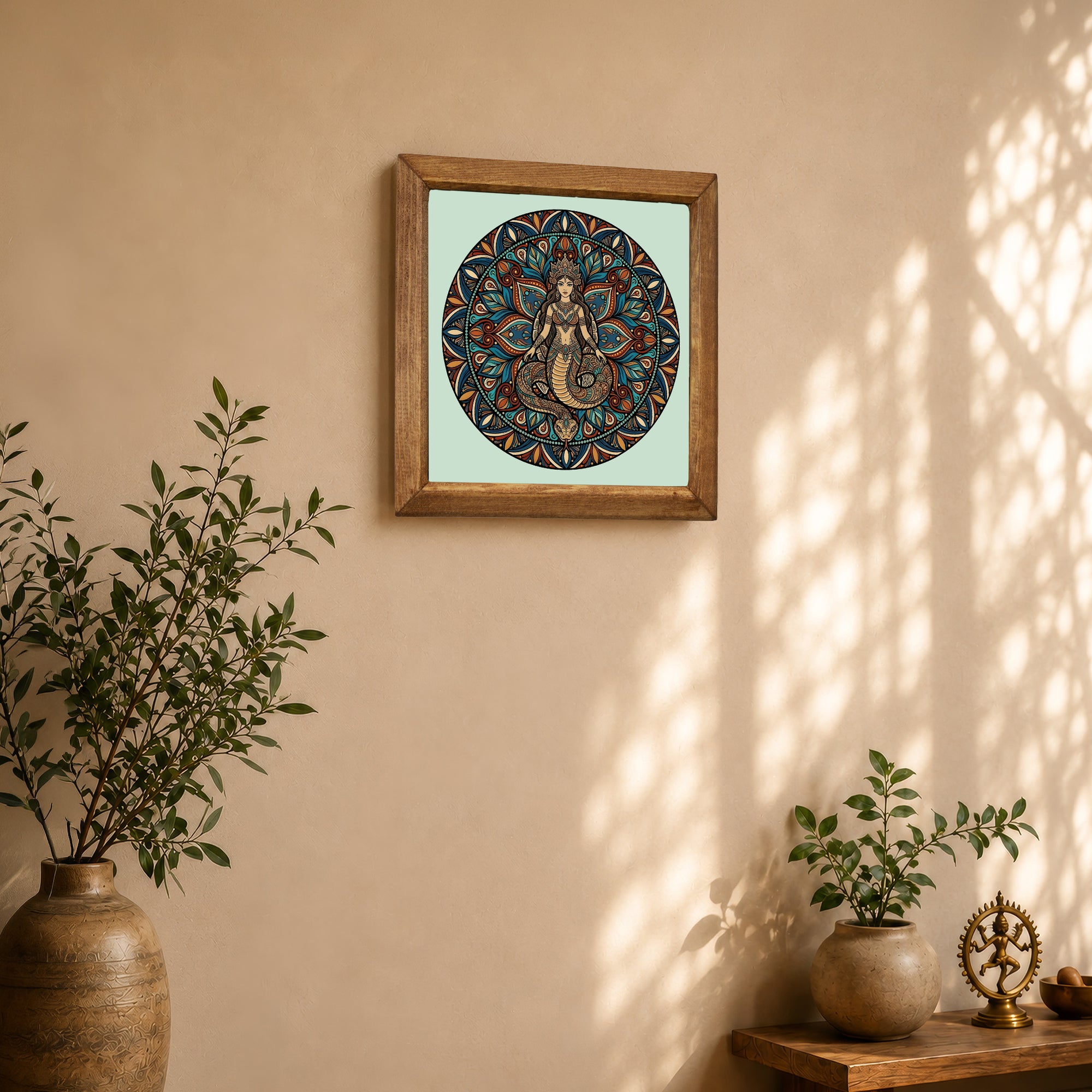 Sand Shahmaran Mandala Stone Wall Art