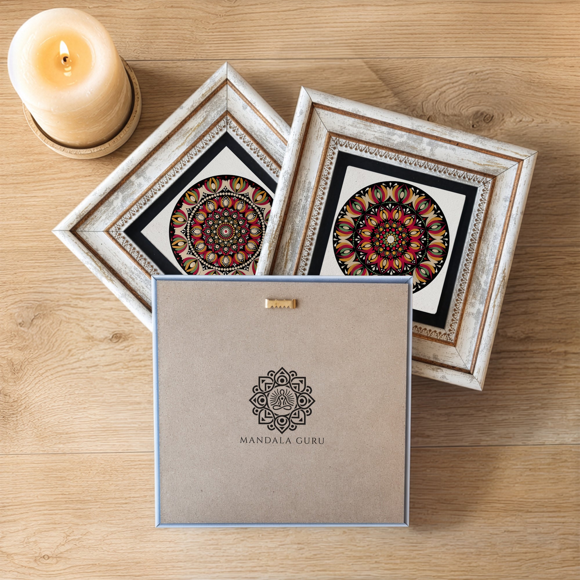Heritage Floral Mandala Trio  Wall Art