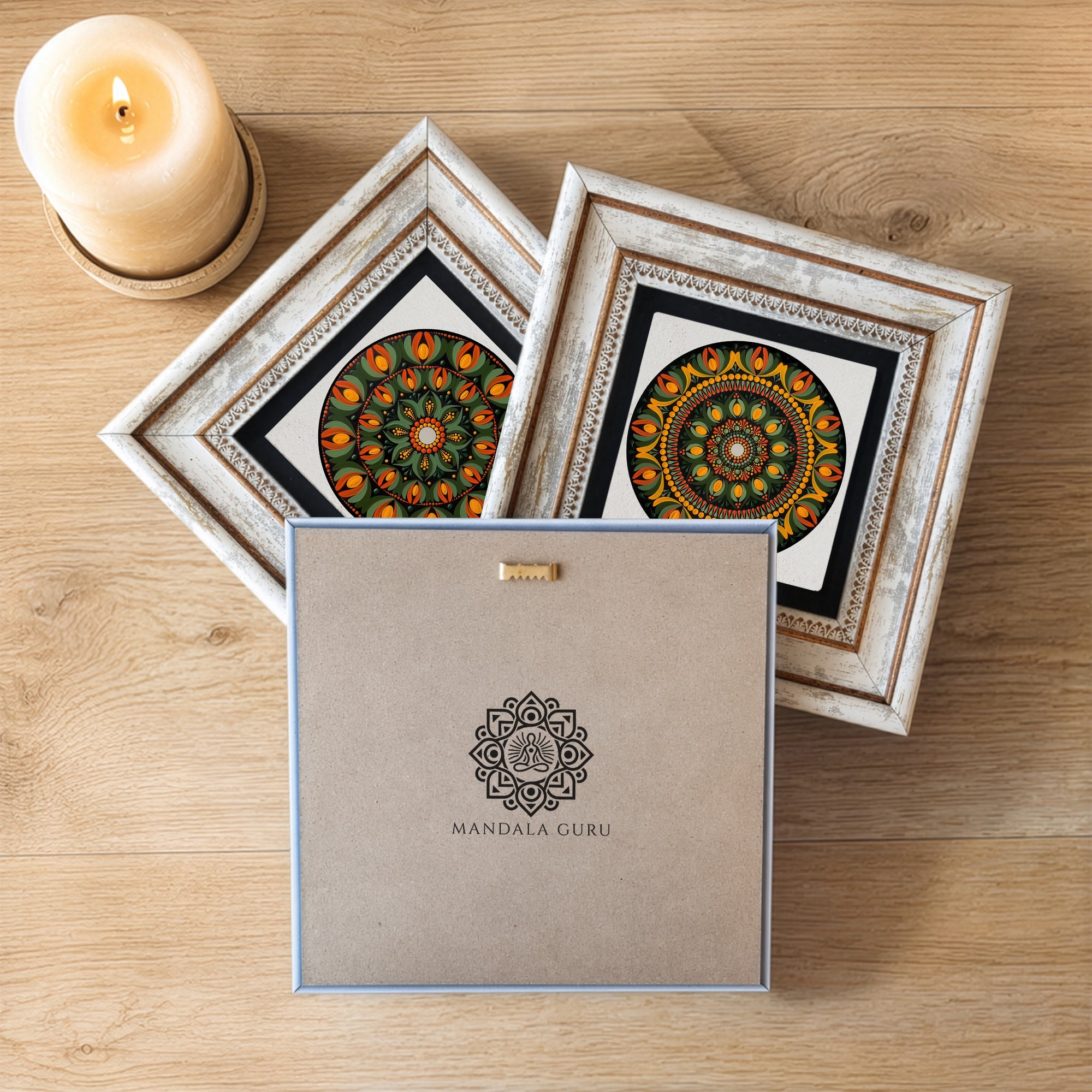 Botanical &amp; Solar Mandala Trio Wall Art